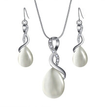 Ensemble collier et boucles d'oreilles de mariée - Cadeau de mariage
