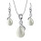 Ensemble collier et boucles d'oreilles de mariée - Cadeau de mariage 1