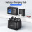 Κόμβος φόρτισης μπαταρίας για DJI Osmo Action5Pro, Σταθμός θήκης γρήγορου φορτιστή με 2