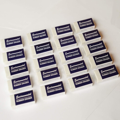 20-pack erasers, high-quality rubber erasers (white) 1