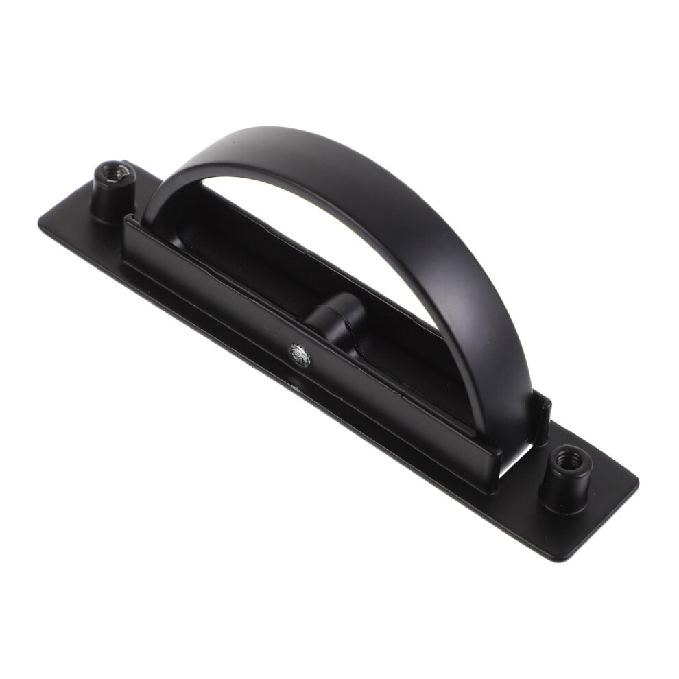 Black Zinc Alloy Recessed Cabinet Handles Hidden Rotating Pulls Flush Mount Drawer Grip 9113335048195