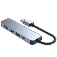 Tech-Protect 5-in-1 USB-A Hub USB-C / USB-A Grau