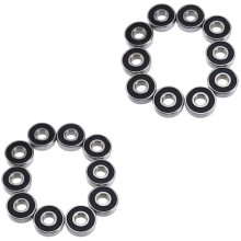 20 pcs S608RS Bearing Replacement for Treadmills 8mm Inner Diameter + 22mm Outer Diameter + 7mm Thickness