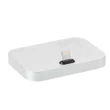 Charging station for iPhones, silver silver