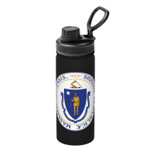 Borraccia termica isolata Seal of Massachusetts Sports da 18 once in acciaio inossidabile, bollitore portatile per viaggi, attività all'aperto,