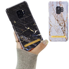 Kompatibel mit Samsung Galaxy S9 – Hülle / Schutzhülle / Marmorschwarz