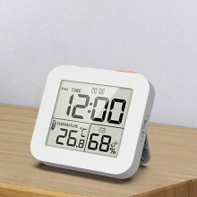 Waterproof Clocks Digital Bathroom Clock Shower Timer for Makeup Shower Chef White