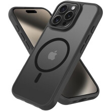 Kompatibel mit iPhone 16 Pro, mattes Schwarz, MagSafe-Hülle, kompatibel mit iPhone 16 Pro