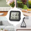 Waterproof Clocks Digital Bathroom Clock Shower Timer for Makeup Shower Chef White 2