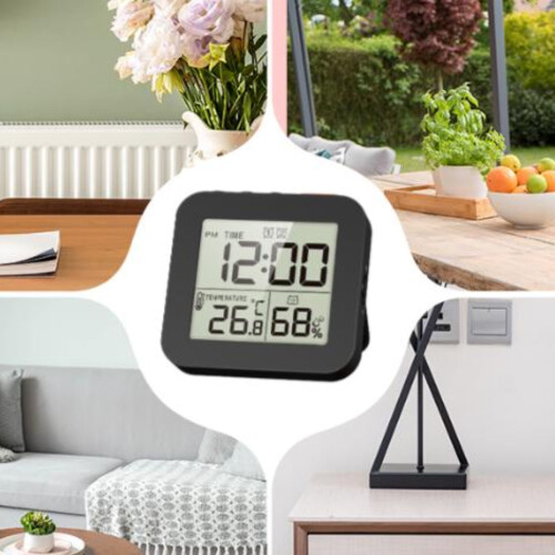 Waterproof Clocks Digital Bathroom Clock Shower Timer for Makeup Shower Chef White 1