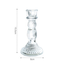 Promotion Sale! Nomeni Desktop Dress up French Vintage Crystal Candle Holders Glass Candlelight Dinner Ornaments Wedding Decoration Clearance Sale