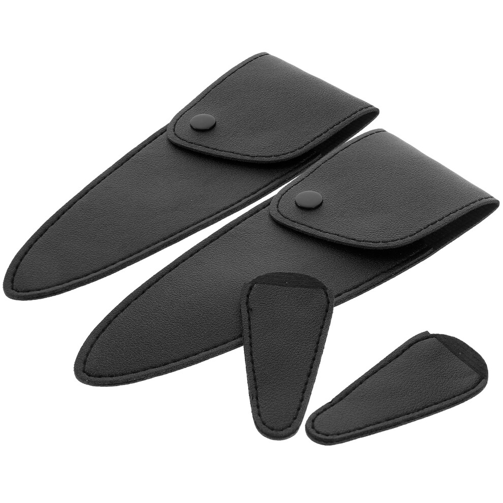 4 Pcs Scissor Cases for Hairstylists Sewing Covers Hairdressers Scissors Trauma Shears Protector Pu