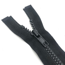 pc split zipper 70 cm - Black - DIY Black