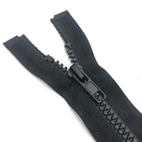 pc split zipper 70 cm - Black - DIY Black