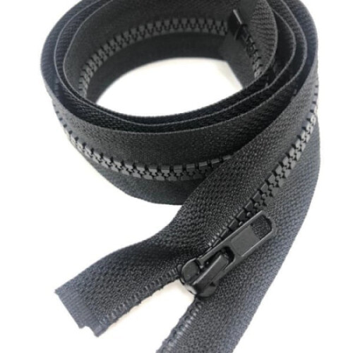 pc split zipper 70 cm - Black - DIY Black 2