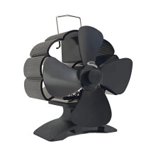 Heat Powered Stove Fan 4 Blades for Wood Burning Fireplace, Silent Energy Saving Air Circulation