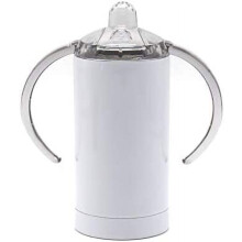 Sublimation Blank 12 oz Stainless Steel Straight Sippy Cup with Lid