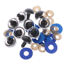 OOKWE 16 20 24mm Plastic Safety Eyes Glitter Large Safety Eyes Kit for Amigurumi Animal Doll Supplies Puppet Dolls Craft Eyes