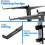 Pyle PLPTS38 Portable Adjustable Dual Device DJ Laptop Stand Workstation 4