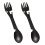 2pcs 5 in 1 Spoons Bottle Opener Travel Tableware Camping Tableware Spoon Fork 1