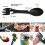 2pcs 5 in 1 Spoons Bottle Opener Travel Tableware Camping Tableware Spoon Fork 6