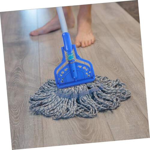 Universal Mop Handle Adapter with Secure Threaded Mop Head Clip for Easy Home and Kitchen Cleaning 2