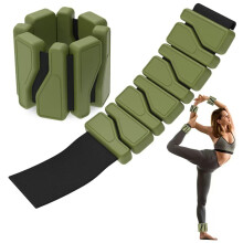 Weighted Wrist Ankle Bands 1lb 2lb Pair Silicone Adjustable for Swimming Yoga Pilates Green