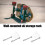 Adjustable Wall Mounted Ski Storage Rack with Space Saving Design and Secure Holder Arms for Home 2
