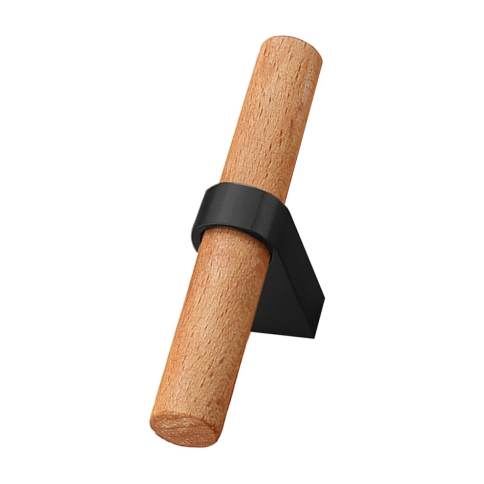 Modern Black And Wood Cabinet Handles Zinc Alloy Drawer Pulls For Wardrobe Closet Doors 9164114658784