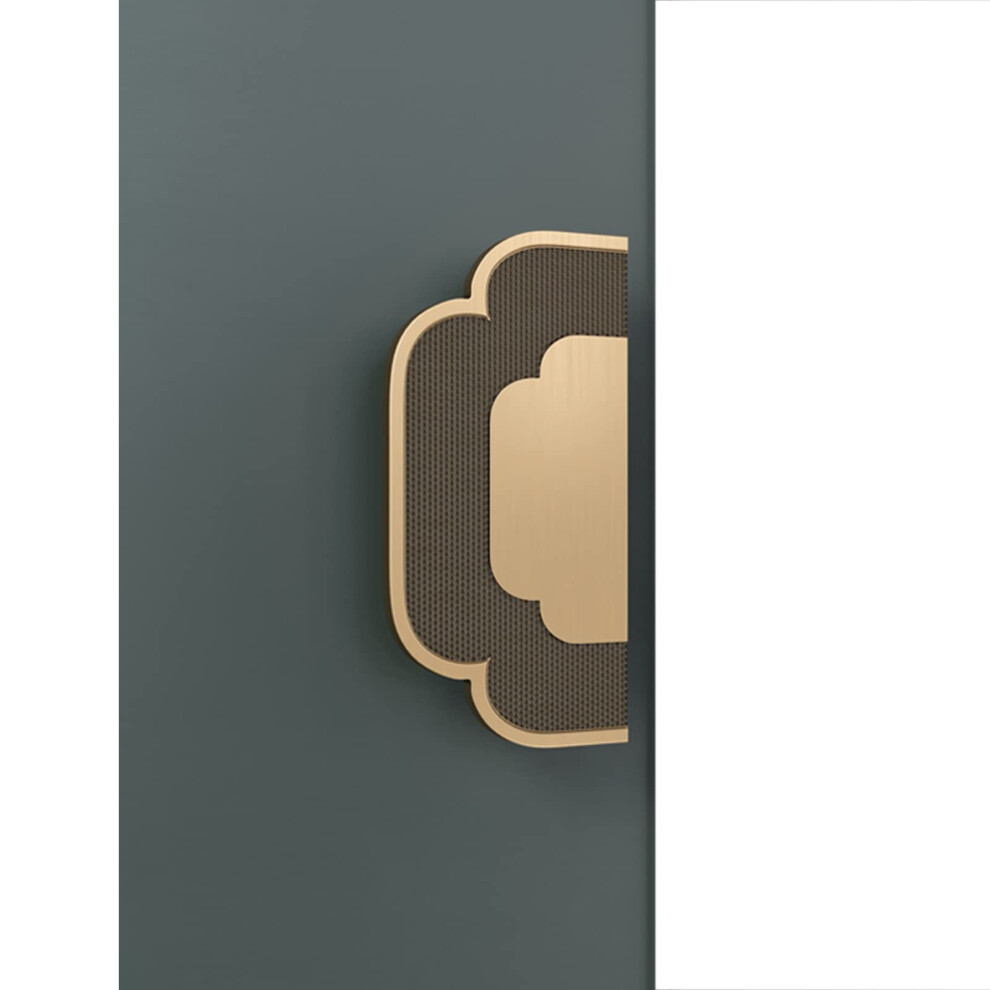 Brass Barn Door Handle Heavy Duty Double Sided Pull For Wood And Glass, Antique Copper Finish 9113335049857