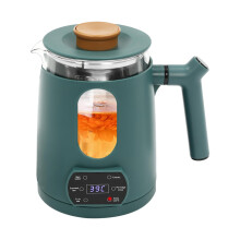 Electric Tea Kettle with Temperature Control, 27oz Stainless Steel, 6 Modes, 600W Fast Boil, Green