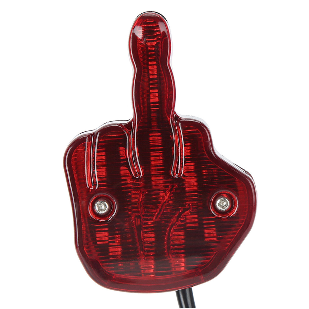 12V Led Tail Middle Finger Design With Integrated Brake Light 4911382695011