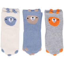 Casual Cotton Crew Socks for Toddlers, Animal Characters Design Kid Socks with Skin Friendly Fabric and Strong Elasticity, Non Friction Fit for 1-3