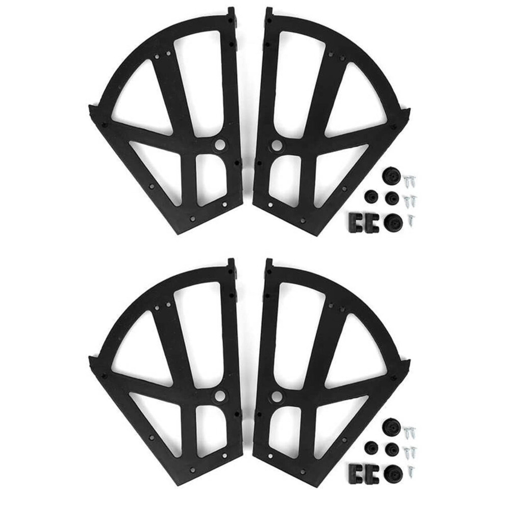 4Pcs Durable Shoe Cabinet Hinges For Multilayer Shoe Rack, Abs Flip Shelf Hardware 9164114659613