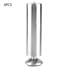 Adjustable Height Furniture Legs Stainless Steel Cabinet Bed Support with Durable And Not Easy To Deform Structure, Non-Slip Rubber Ring Floor