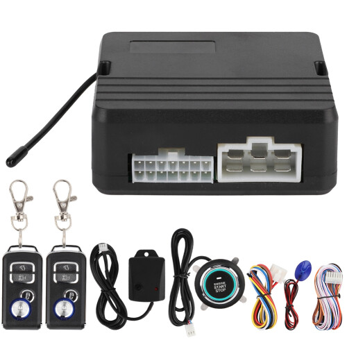 Smart Key Remote Control Your Car Shock Sensor Alarm Auto Lock Unlock PKE Engine Start Button Keyless Go System Touch Password Entry Central Door