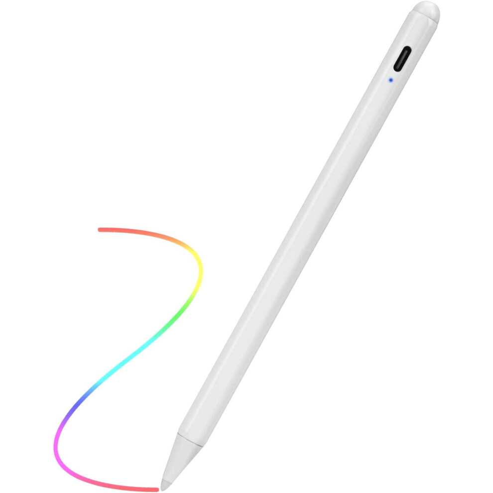 Compatible With Ipad 6Th Generation 9.7" Stylus Pencil With Palm Rejection, Type-C Recharge 1.5Mm Fine Tip 2Nd Pencil Compatible 9395123775395