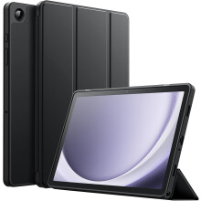 Hoesje compatibel met Samsung Galaxy Tab A9+ / A9Plus 11-inch 2023, zachte TPU-tablethoes met drievoudige standaard, beschermhoes voor tablet, auto