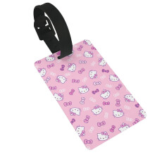 Hello Kitty Luggage Tag Hanger with Name ID Identification Label Removable Wristband for Suitcases Duffel Bags Gym Bags Tool Boxes