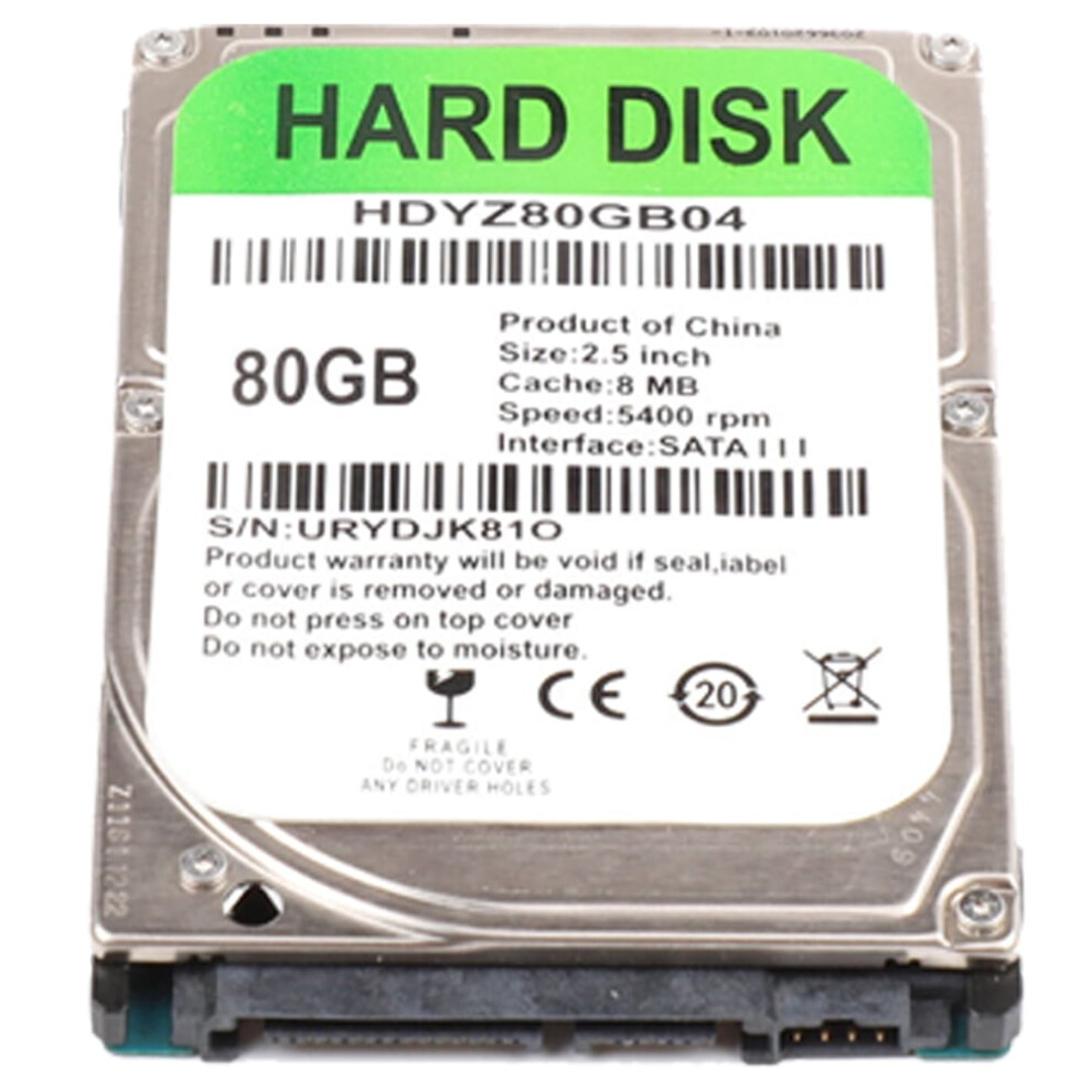Jixopn 2.5 Inch 5400Rpm Sata Iii Internal Hard Drive 80Gb 120Gb 160Gb 250Gb 320Gb 500Gb Silver 9395123775326