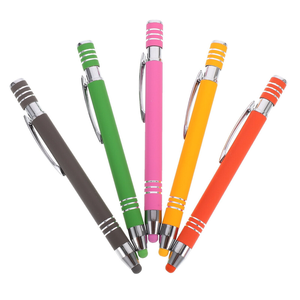 15 Pcs Touch Screen Ballpoint Pen Stylus For Phone Pens Kids Presents Tablet Metal 2-In-1 Capacitive 9395123775401