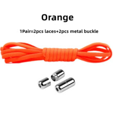 Elastické tkaničky bez zavazování - Jedna velikost - ORANŽOVÁ