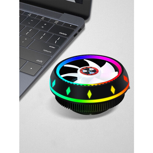 jixopn UFO CPU-Luftkühler 12V CPU-Lüfter PC-Gehäuselüfter für Desktop-Computer 2