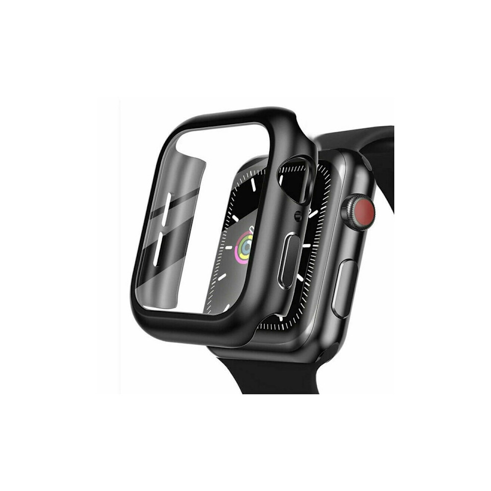 Shockproof Case + Tempered Glass 2In1 For Compatible With Apple Watchwith Apple Watch 46Mm - White 9395123776293