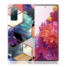 Marble motif compatible with Samsung Galaxy S20 FE case - Colorful Cube Tile multicolor