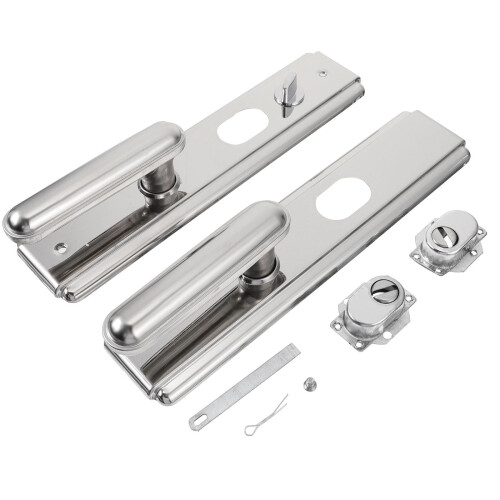 1 Set Indoor Door Knob Pull Handle Stainless Steel Entry Door Pull Handle