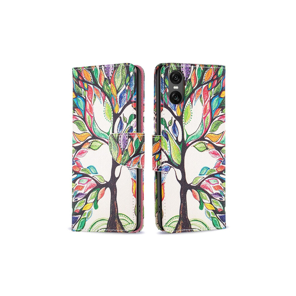 For Compatible With Sony Xperia 10 Vi Wallet Case Cover Pattern Protection Multicolor 9395123776538