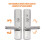 1 Set Indoor Door Knob Pull Handle Stainless Steel Entry Door Pull Handle 2