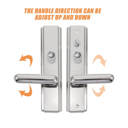 1 Set Indoor Door Knob Pull Handle Stainless Steel Entry Door Pull Handle 1