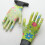 4PCS Printed PU Housework Gloves Nylon Latex Protective Gloves Practical for Home Life (Random Pattern) 8